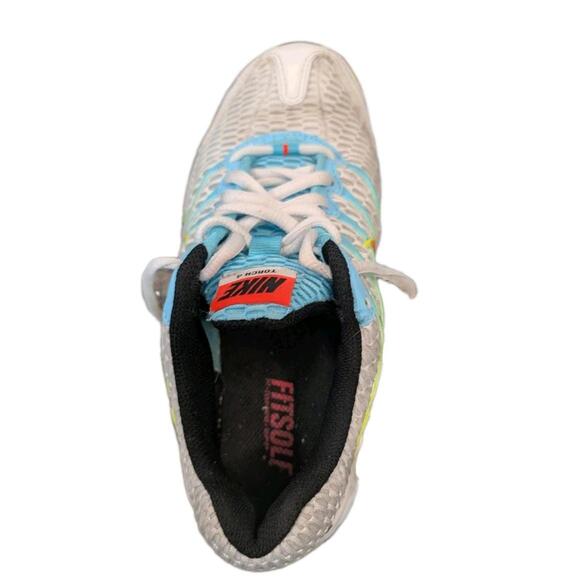 Nike Air Max Torch4 White Blk Turquoise Lime Crimson Sneakers Shoes Wmns Sz 6.5 - Picture 8 of 8